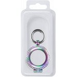 Wholesale Diamond Glitter Crystal AirTag Tracker Holder Loop Case Cover Ring Key Chain for Apple AirTag (Rainbow)